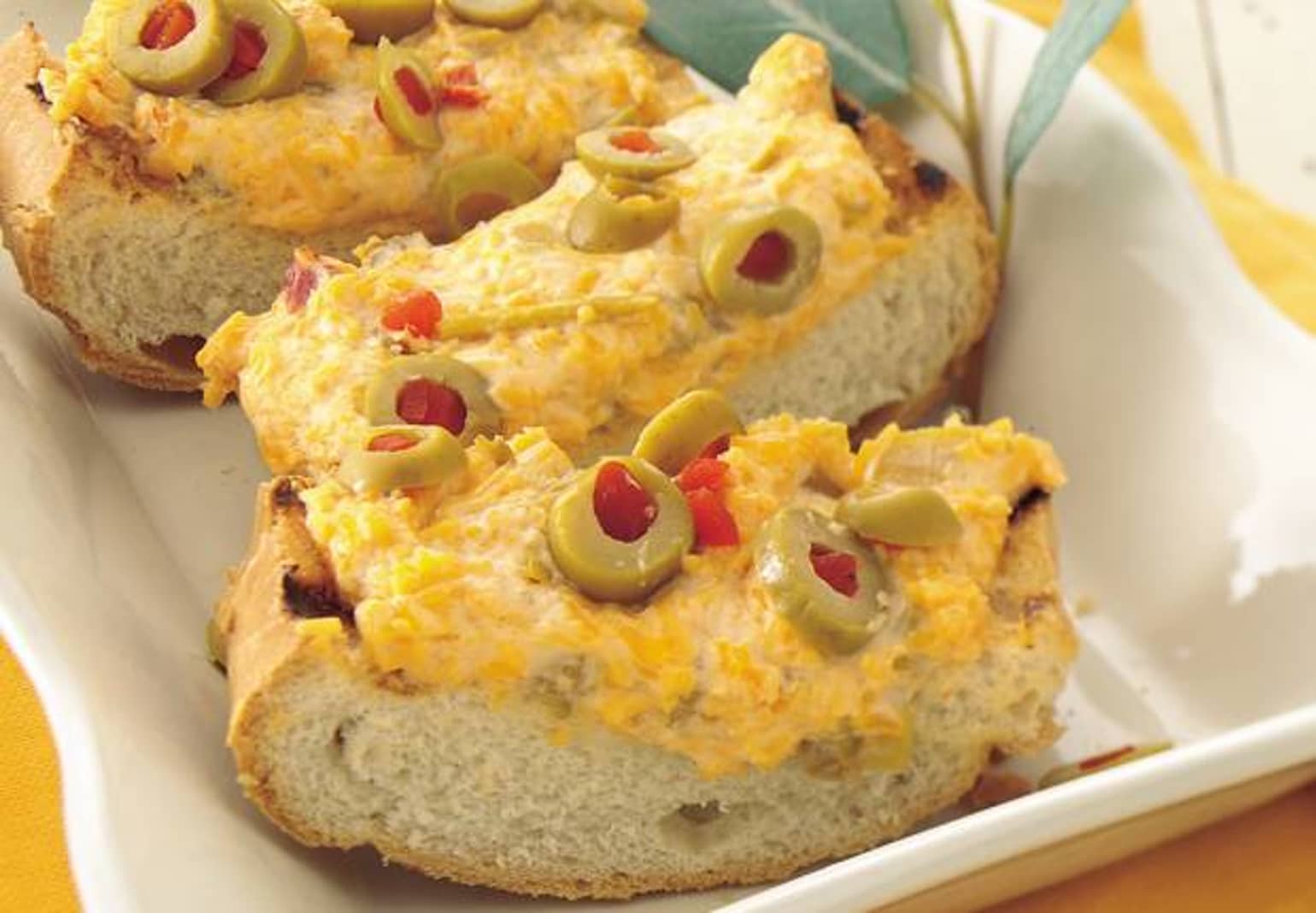 Grilled Cheesy Olive Bread